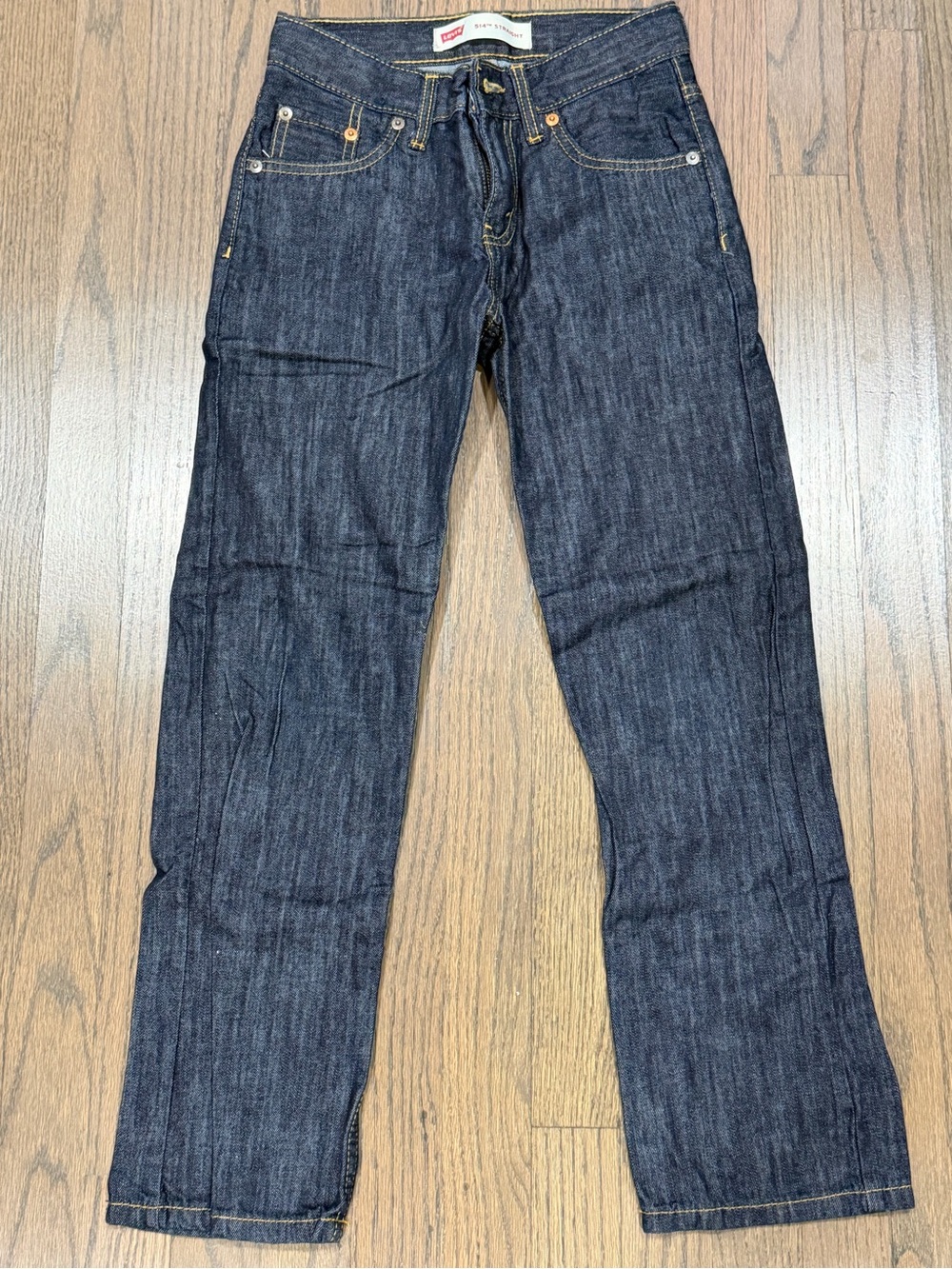 Levi's Boys Dark Blue Straight Leg Jeans